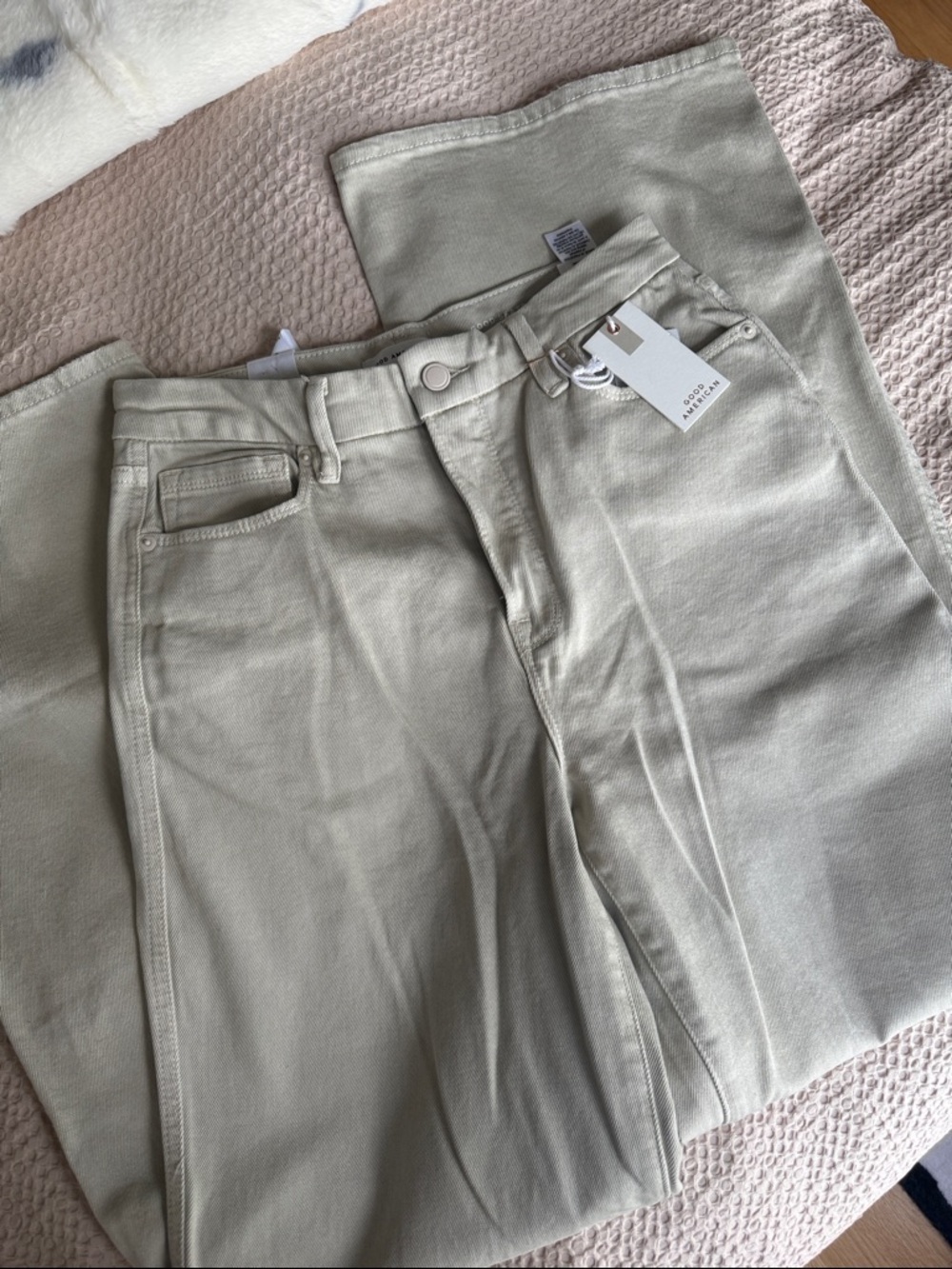 Good American Flare Jeans Good Skate HIGH RISE LOOSE LEG